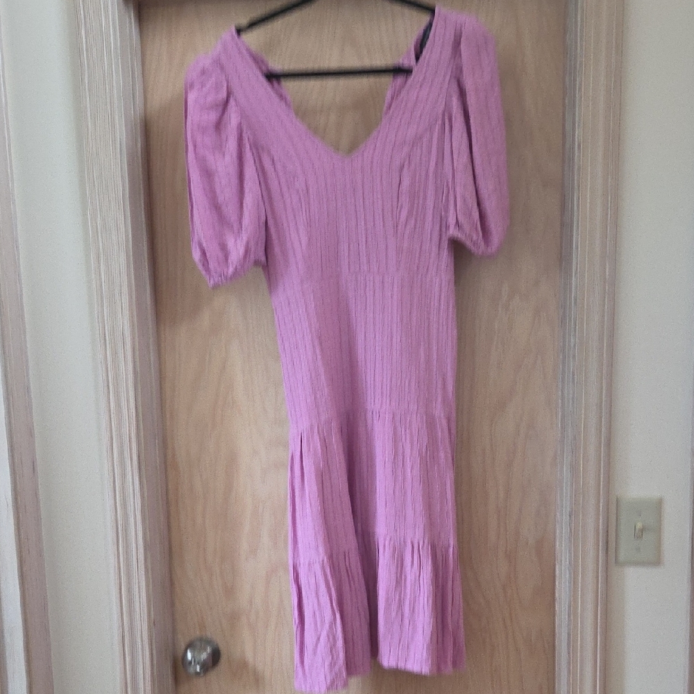 French Connection Long Sleeve Pink Dress